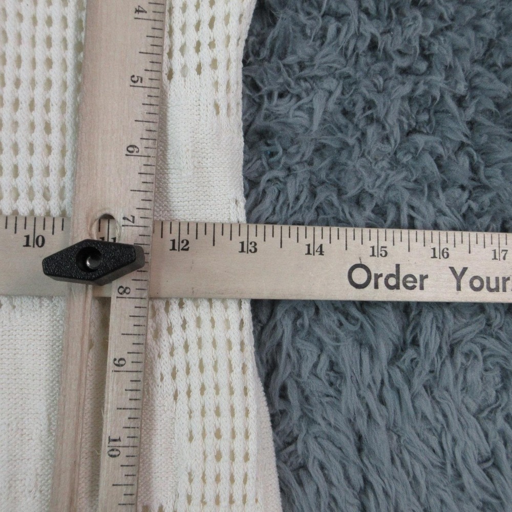 Z Supply Dress Womens M White Crochet Floral Maxi Tank Scoop Neck Lined NWT - Picture 6 of 16